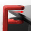 PC Gaming Headset Holder - Desk Headphone Hanger with Adjustable 360 Rotation, under Desk Headphone Hook Clamp, Universal Fit - Built in Cable Clip Organizer - Red