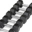 5-25Lb Rubber Coated Hex Dumbbell Set with a Frame Storage Rack Non-Slip Hex Shape for Muscle Toning, Strength Building & Weight Loss - Multiple Choices Available