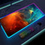 Universe RGB Gaming Mousepad Space Mouse Mats LED Large Gamer Mousepads XXL Keyboard Pads Luminous Desk Mat Mouse Pad Backlit