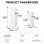 Tuya Wifi or Zigbee Window Door Sensor with Battery Smart Home Security Alarm System Voice Control via Alexa Google Home Smart