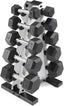 5-25Lb Rubber Coated Hex Dumbbell Set