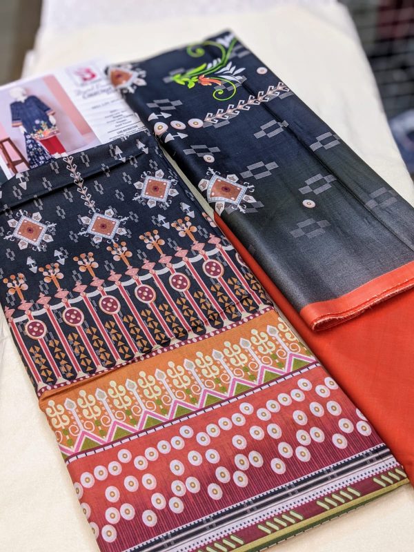 “bin Saeed Digital Printed Collection” 3pcs Lawn | Unstitched Collection Casual Wear