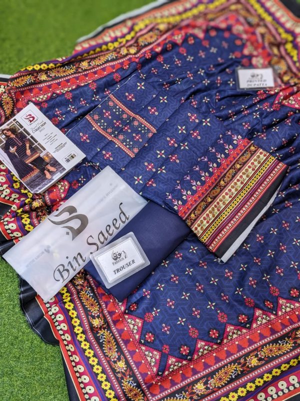 ✨ Bin Saeed ✨3 Piece Digital Printed Lawn Unstitched Suit New Collection 2025 For Womens
