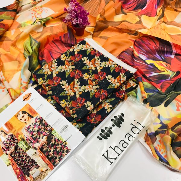 ✨ Khaadi Brand ✨ 3 Piece Digital Printed Lawn Unstitched Suit New Collection 2025 For Womens